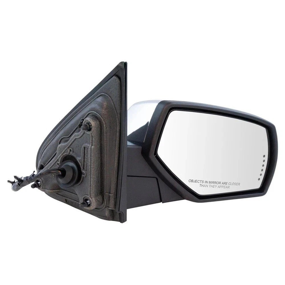Mirror Power Folding Heated Memory Signal Puddle Chrome Right RH for GM Pickup