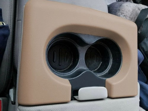 Center Console Cup Holder Armrest Pad Replacement Tan For Ford F150 2004-2014