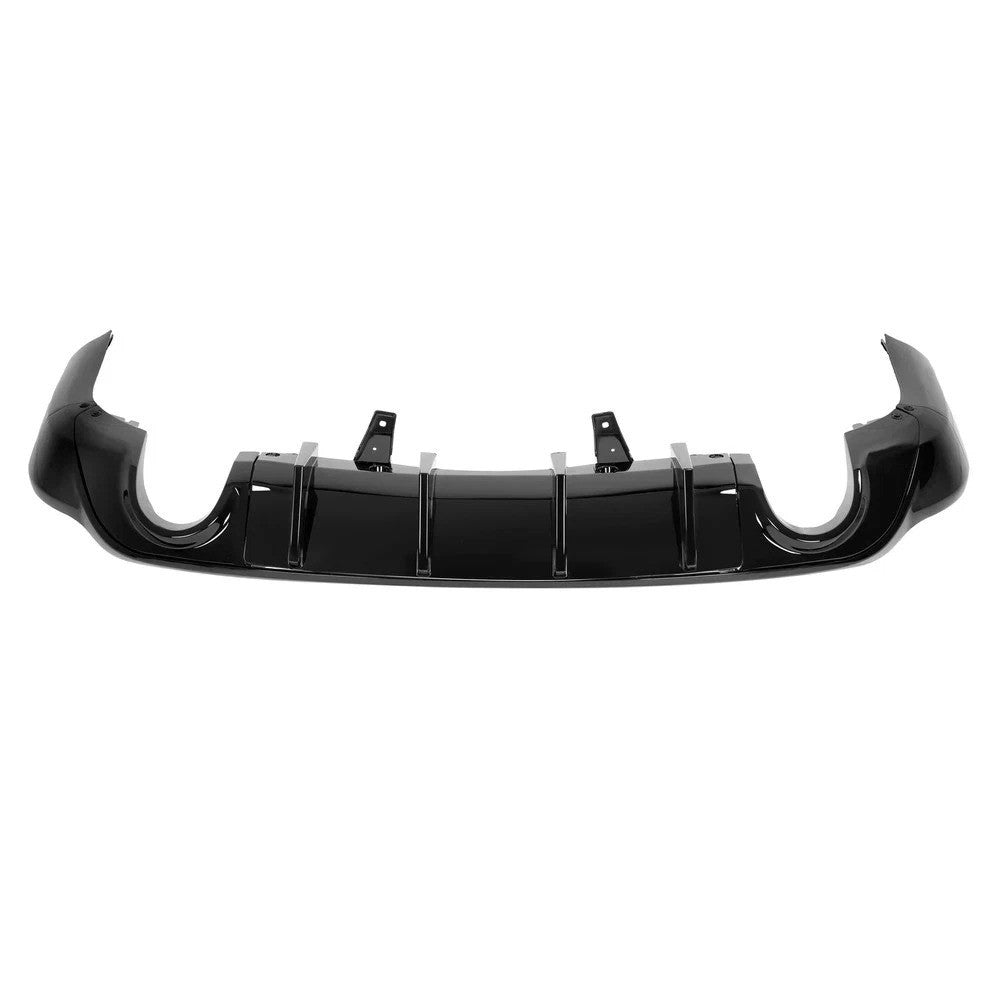 For 2011-2025 Dodge Durango Rear Bumper Lip Diffuser Dual Exhaust Glossy Black