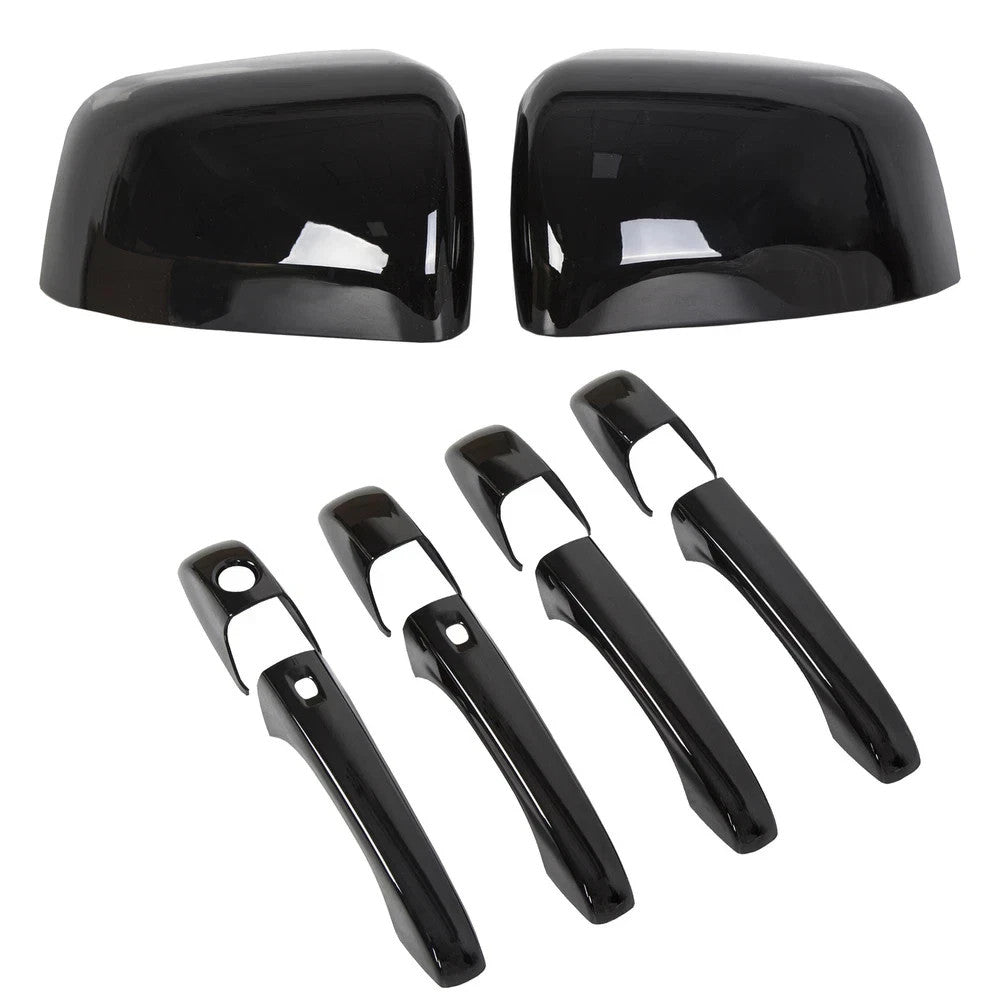 Mirror Covers+Door Handle Covers For Jeep Grand Cherokee/Dodge Durango 2011+