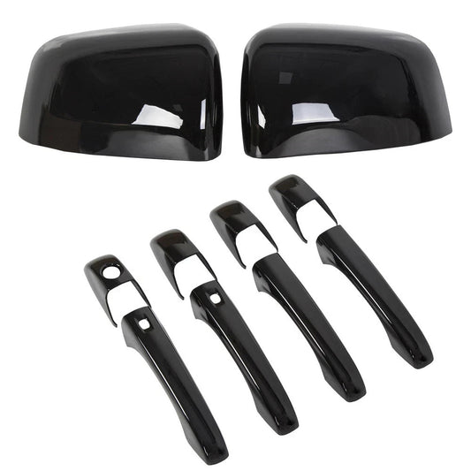 Mirror Covers+Door Handle Covers For Jeep Grand Cherokee/Dodge Durango 2011+