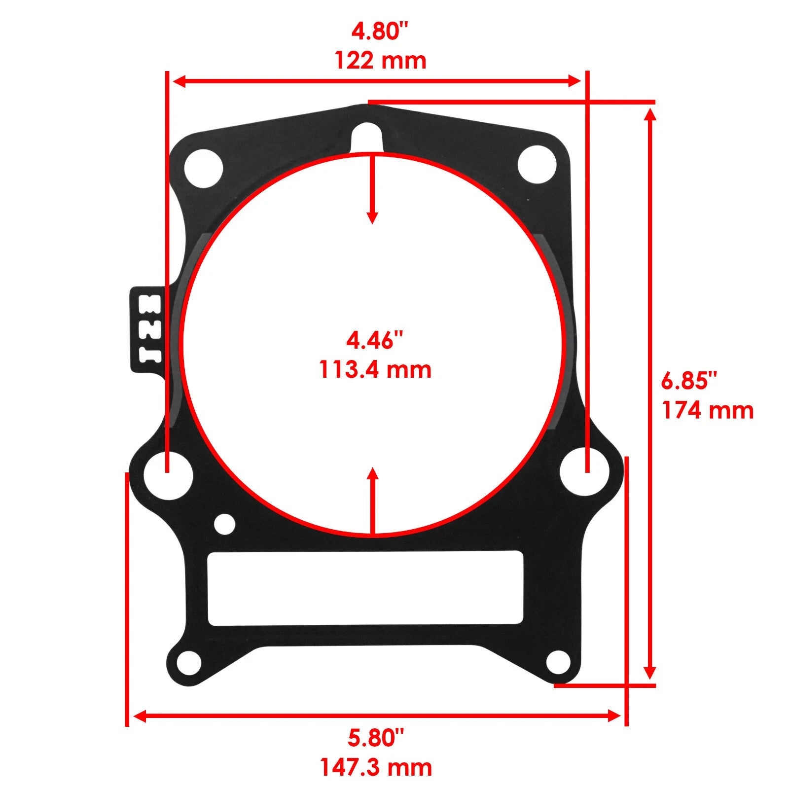 Cylinder Intake Exhaust Valve Gasket Kit for Yamaha Grizzly 550 YFM550F 2009-14