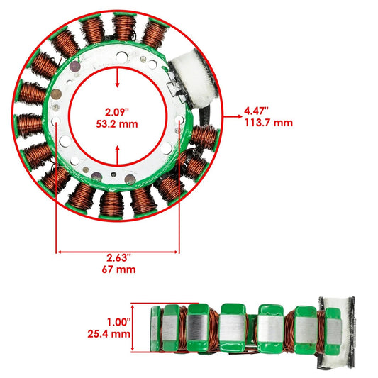 Caltric Stator For Yamaha Terra Pro 350 YFP350 1988 2NL-85510-20-00