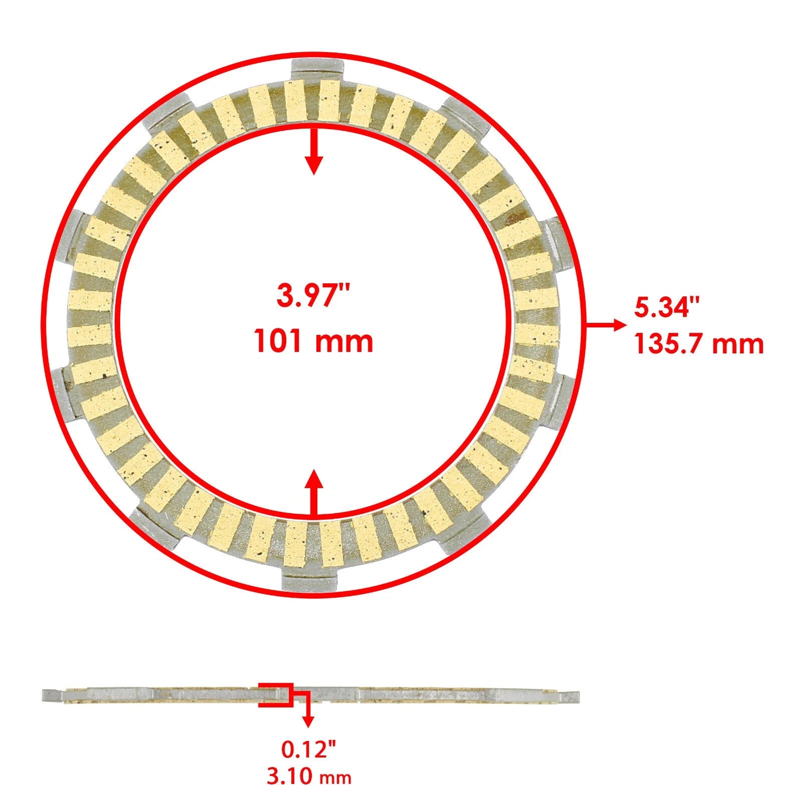 Clutch Friction Plates And Gasket Kit for Honda VF750C Magna 750 1994-2003