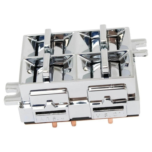 Power Window Switch 4 Button Chrome for Buick Cadillac Chevy Oldsmobile