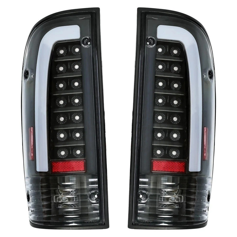 For 1995-2000 Toyota Tacoma Black LED Tail Light Brake Lamps Driver & Passenger