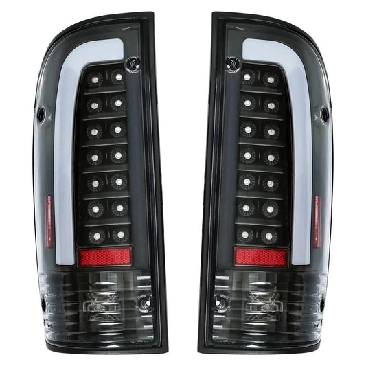 For 1995-2000 Toyota Tacoma Black LED Tail Light Brake Lamps Driver & Passenger