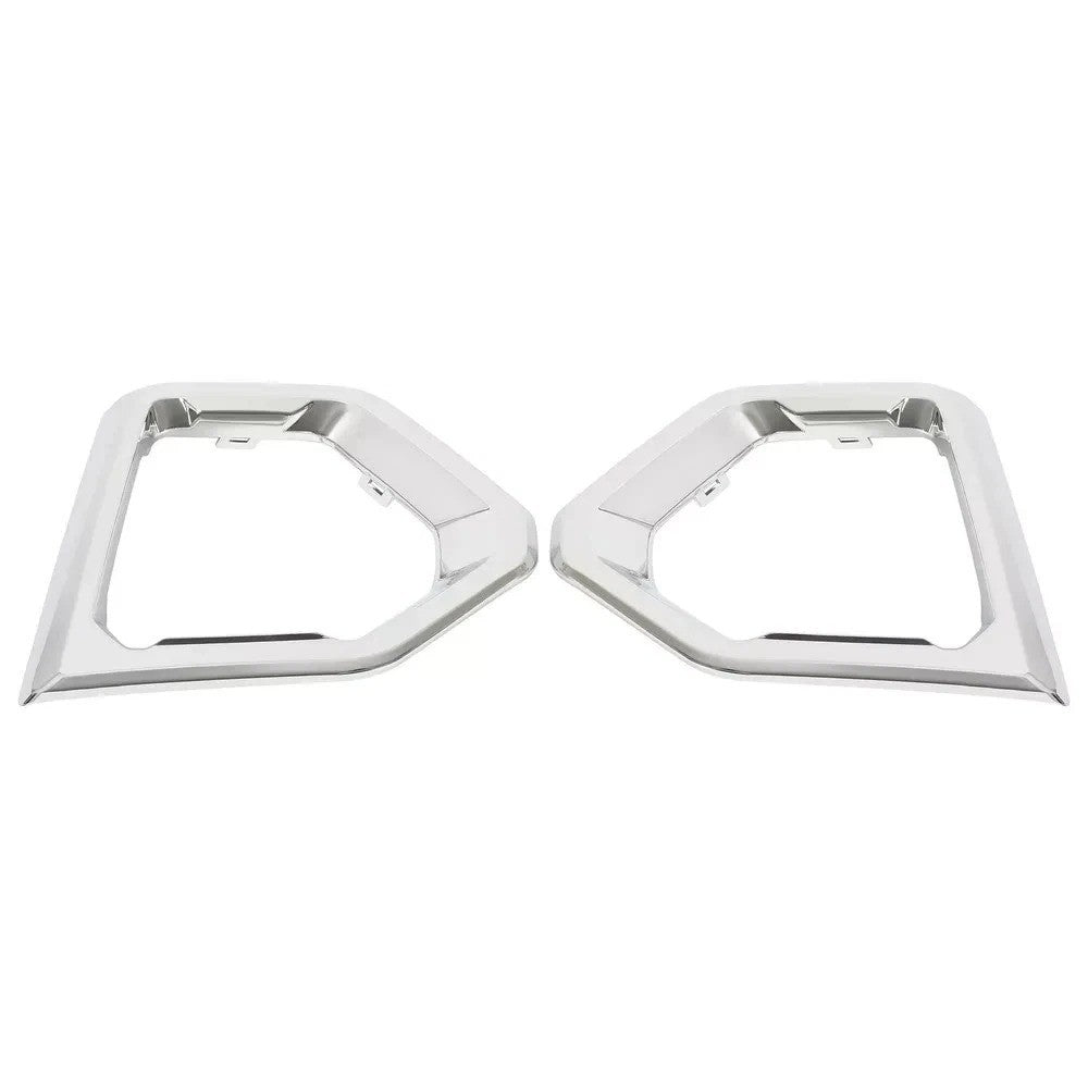 HECASA Fog Light Trim Bezel Cover Chrome For GMC Sierra 1500 Denali 2019-2022