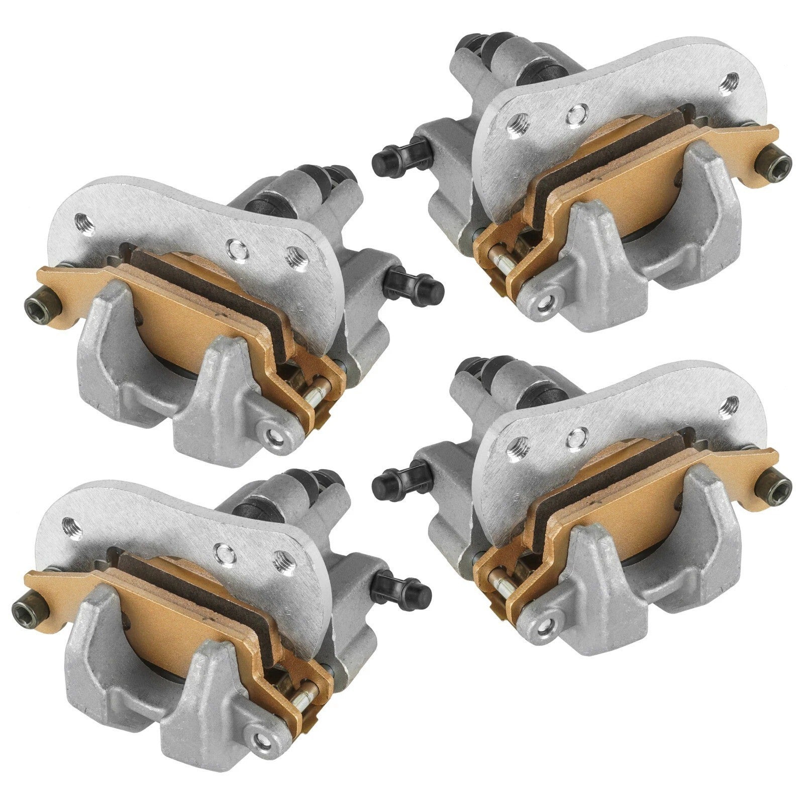 Front and Rear Left Right Brake Caliper for Yamaha Grizzly 550 YFM550 2009-2014