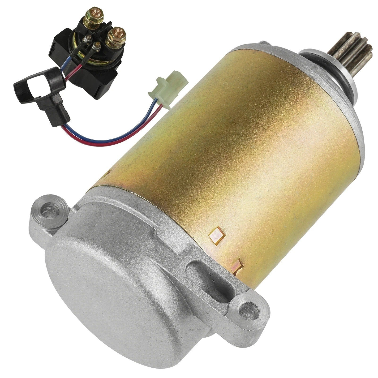 Starter & Relay Solenoid for Yamaha Big Bear 350 YFM350FW 4X4 1997 1998 1999