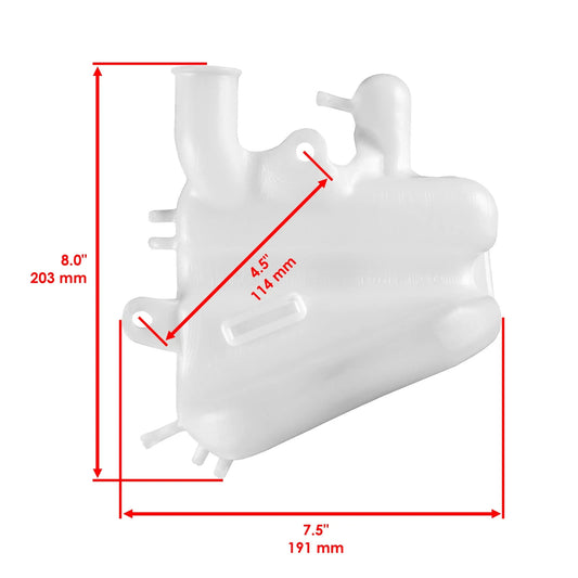 Radiator Reserve Tank for Honda Rancher 420 TRX420FPA 2009-14 Coolant Reservoir