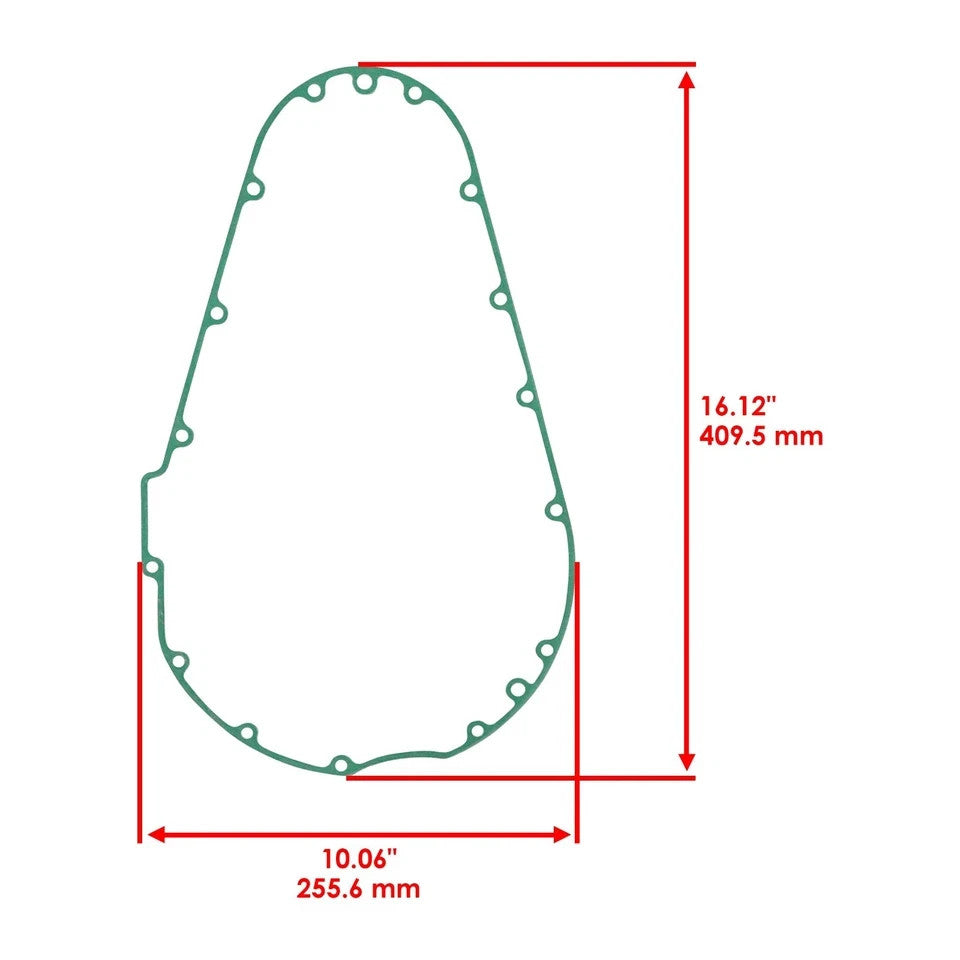 11061-0016 Clutch Cover Gasket for Kawasaki Vulcan 2000 LTD Classic LT 2004-10