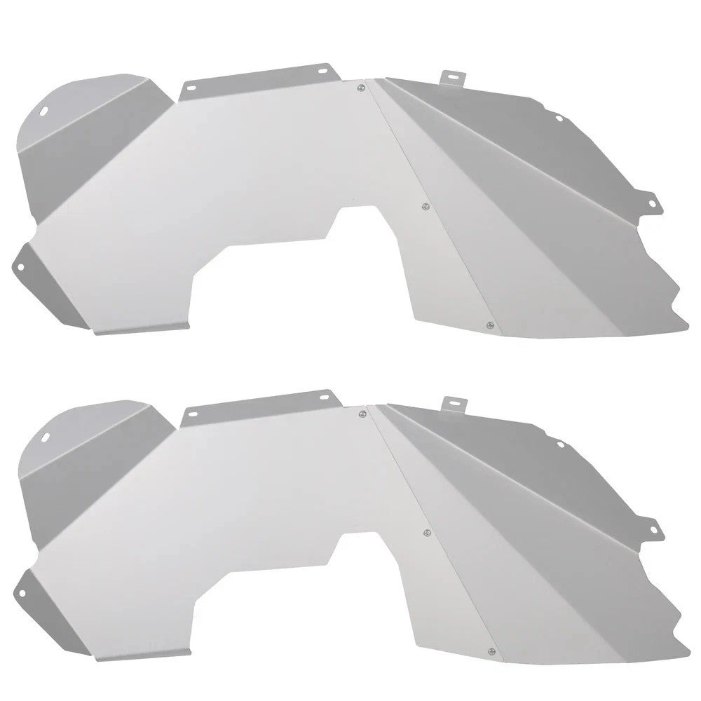 Solid Front Inner Fender Liners Aluminum For 2007-18 Jeep Wrangler Unlimited JK