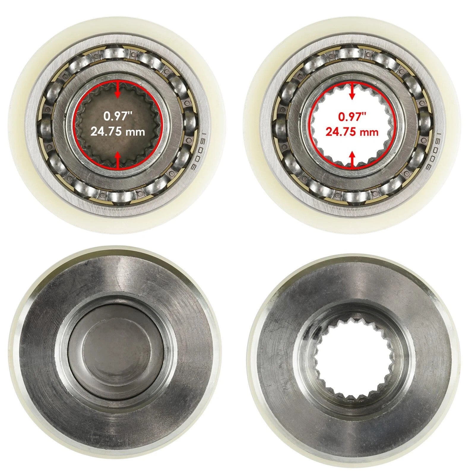 Caltric Front Differential Output Hub Assembly for Polaris 3236675 3235911