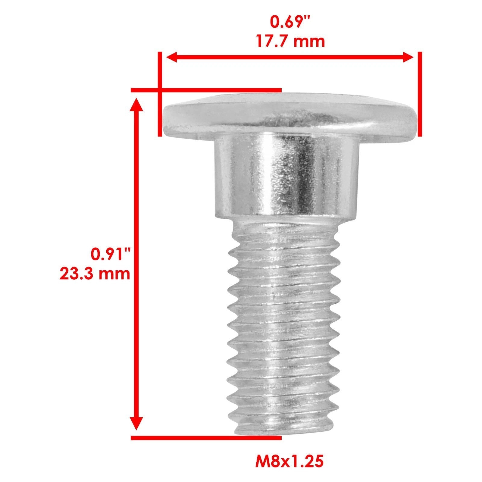 2 Kick Start Starter Lever Pedal Stud Bolt fits Kawasaki KX500 1992 1993-2004
