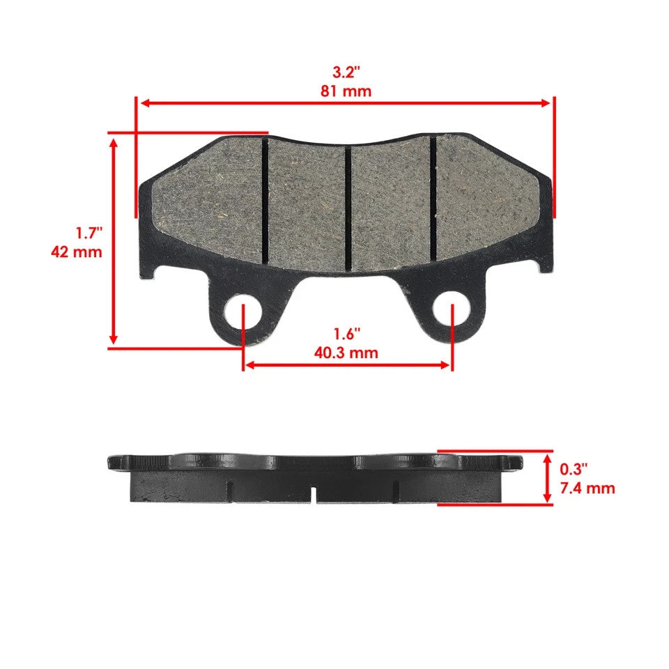 Rear Brake Pads for Yamaha Raptor 700 700R YFM7R 2013-2020 / 5TG-W0046-10-00