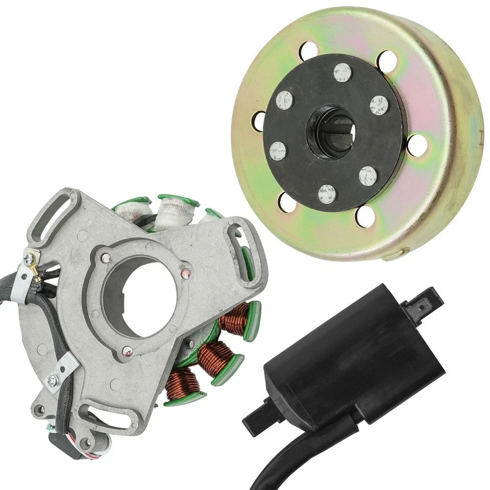 Stator & Flywheel Rotor for Yamaha Banshee 350 YFZ350 1995-2006 & Ignition Coil