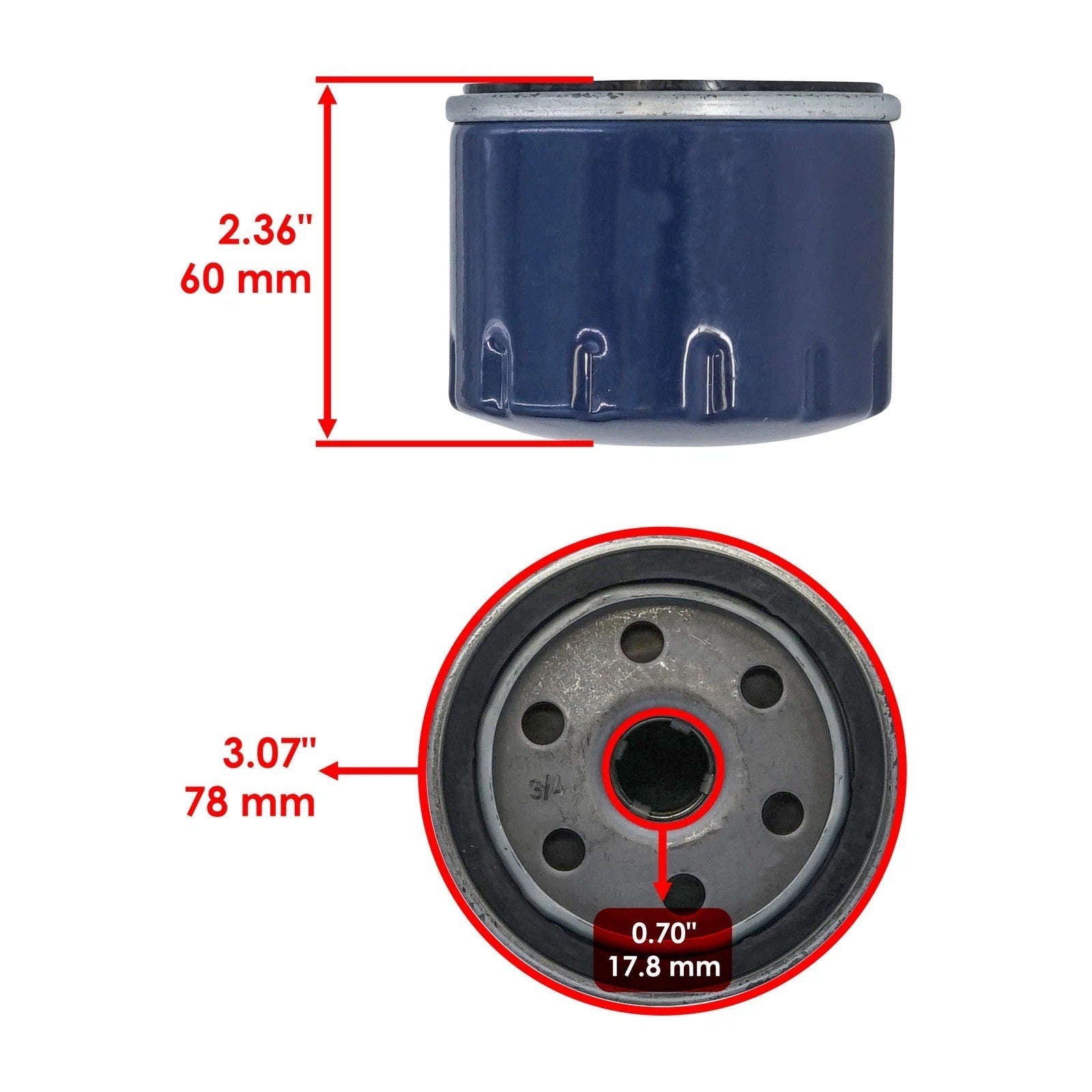 49065-0736 49065-7007 49065-0721 49065-7007S Oil Filter For Kawasaki Engine