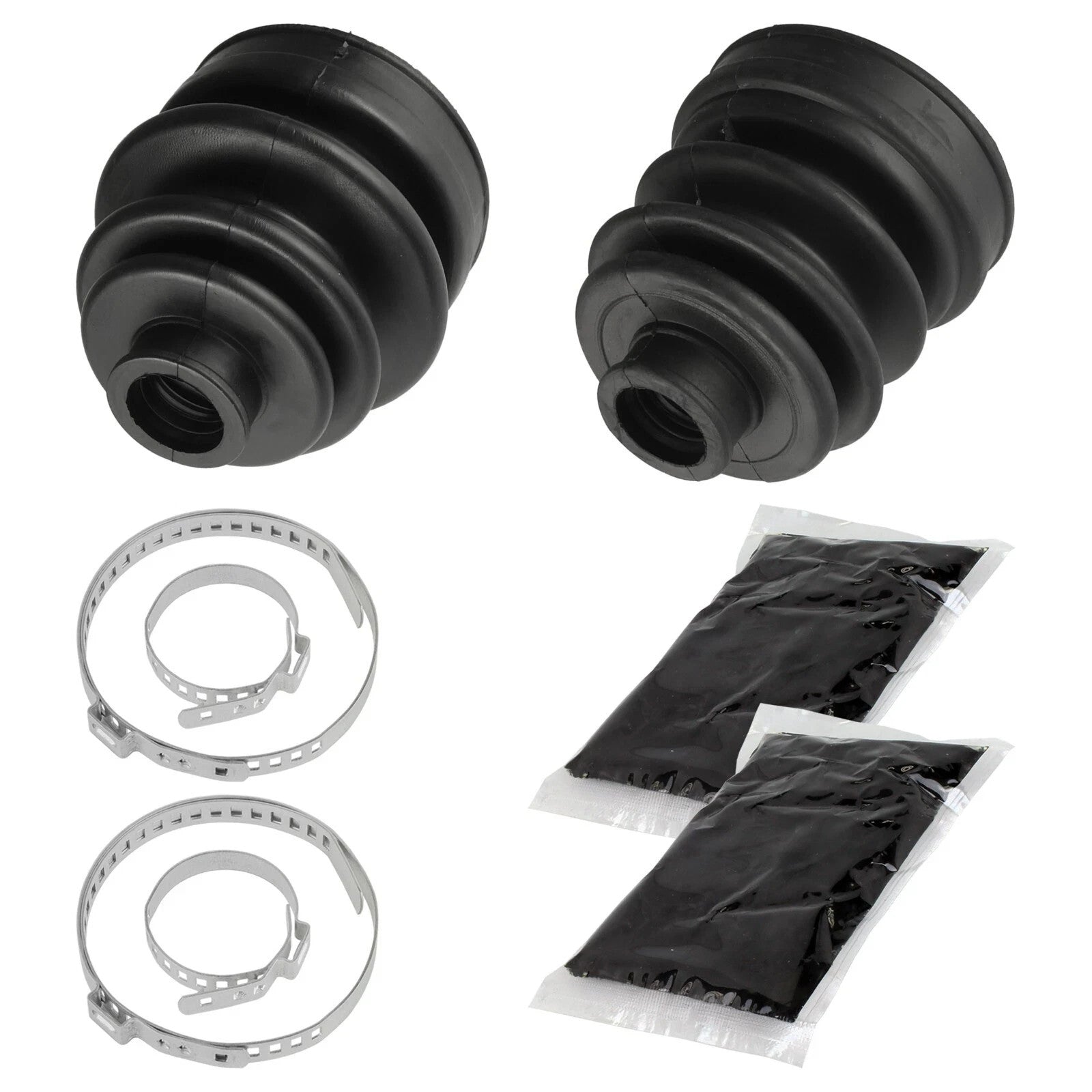 Rear Axle Inner Outer CV Boot Kit for Yamaha Rhino 660 YXR660F 4WD 2005-2007