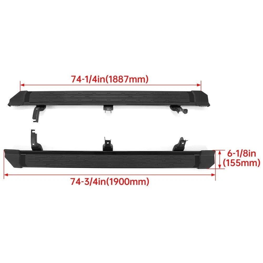 HECASA For Ford Bronco 2021 2022 2023 24 4 Dr Side Step Nerf Bars Running Boards