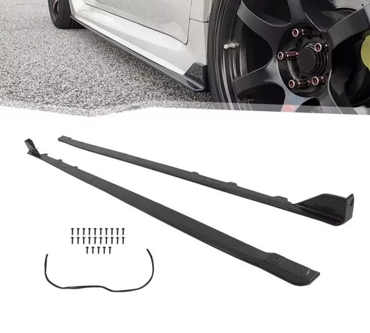 HECASA Side Skirts For 15-21 Subaru WRX STI 4-Dr ST-Style Rocker Panels Body Kit