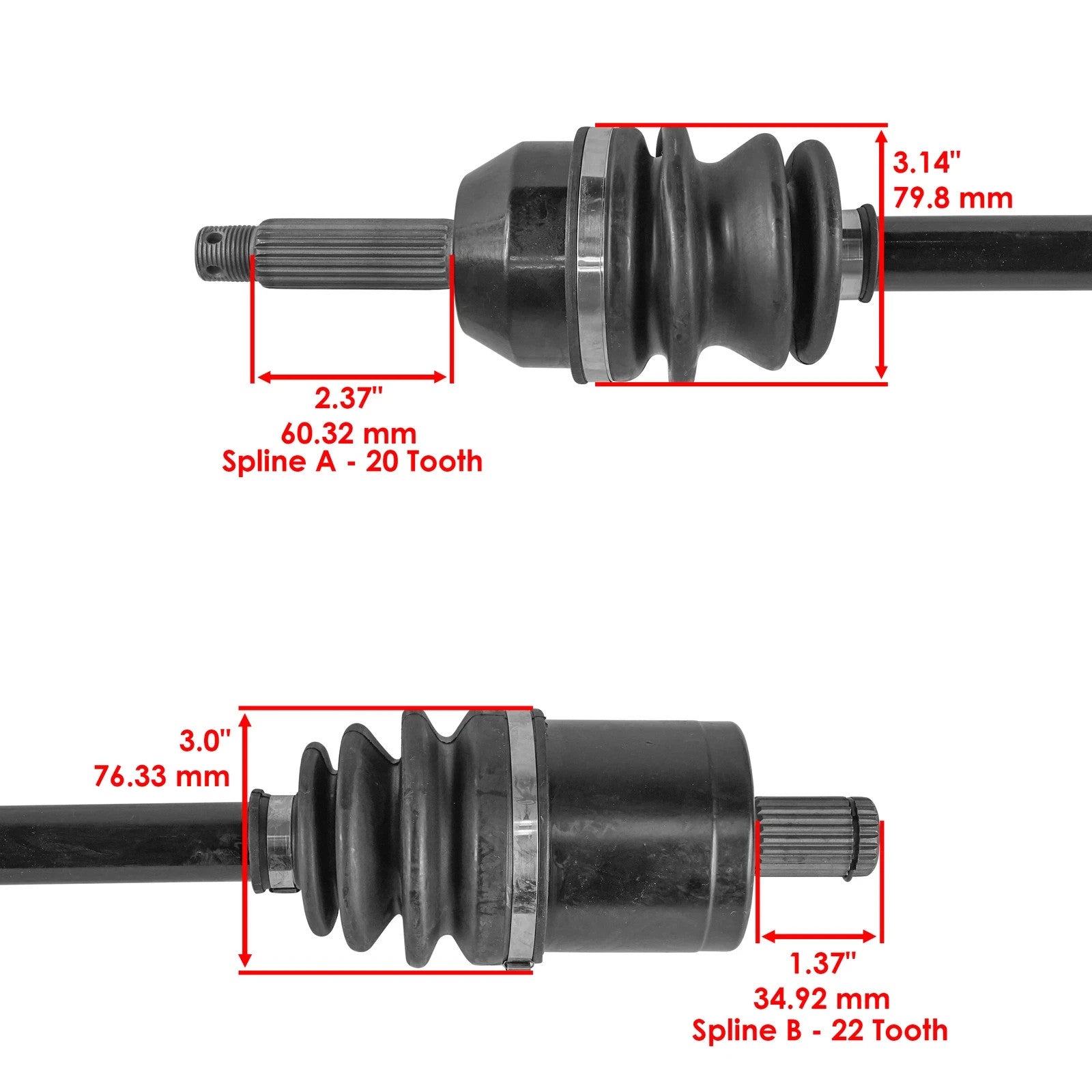 Front Right Complete CV Joint Axle For Polaris Ranger 570 Ranger Crew 570 2014