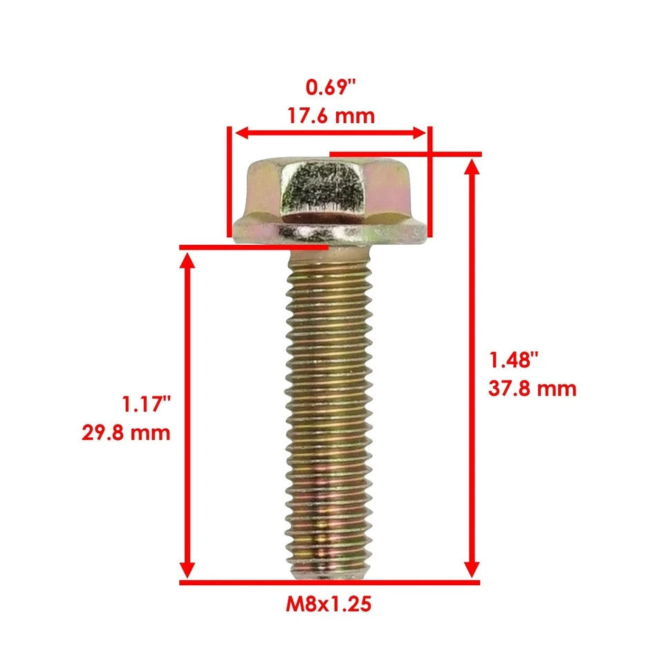 Caltric 19M7868 Deck Blade Bolt for John Deere 3033R 3039R 4044M C650L C850T