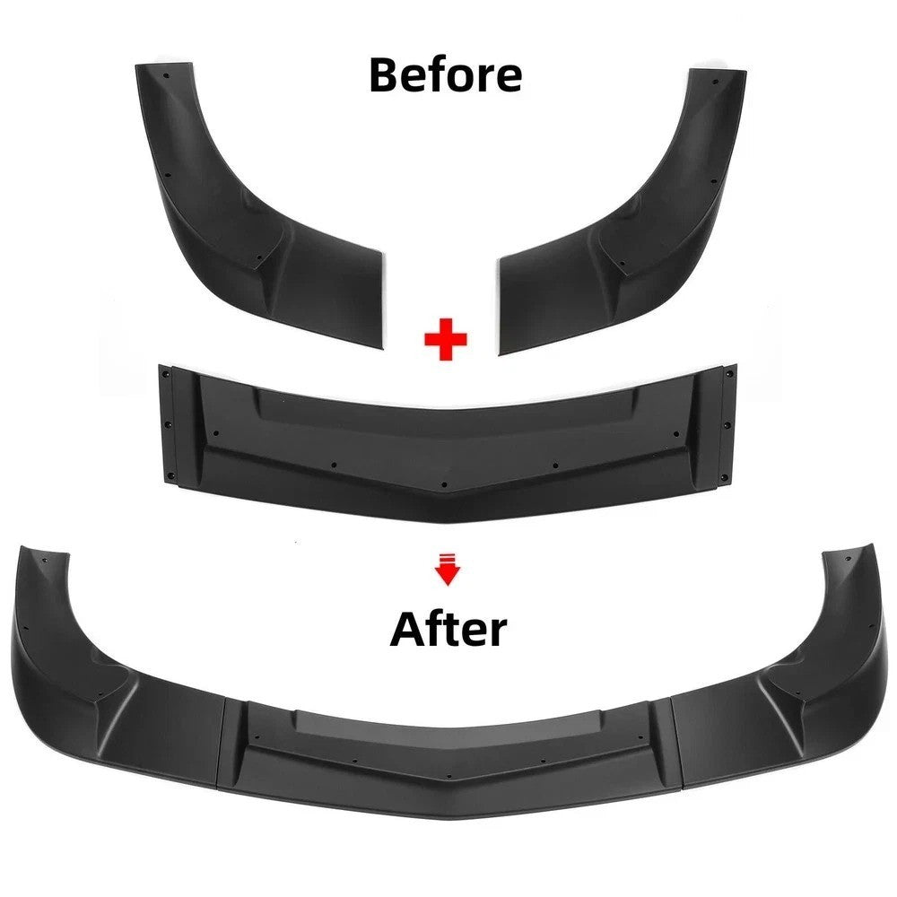 HECASA For 2005-2013 Chevy Corvette C6 Base ZR1 Style Front Bumper Lip Spoiler
