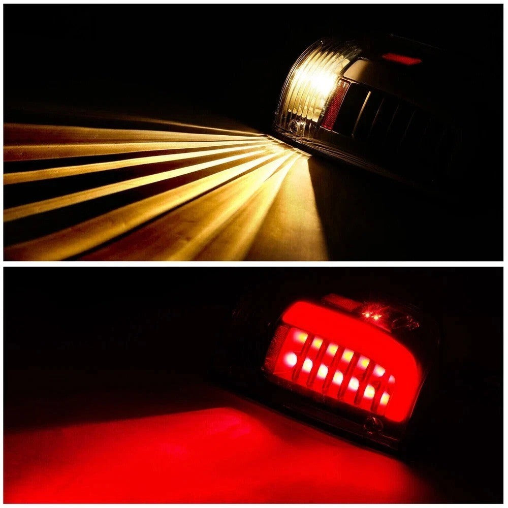 For 1995-2000 Toyota Tacoma Black LED Tail Light Brake Lamps Driver & Passenger