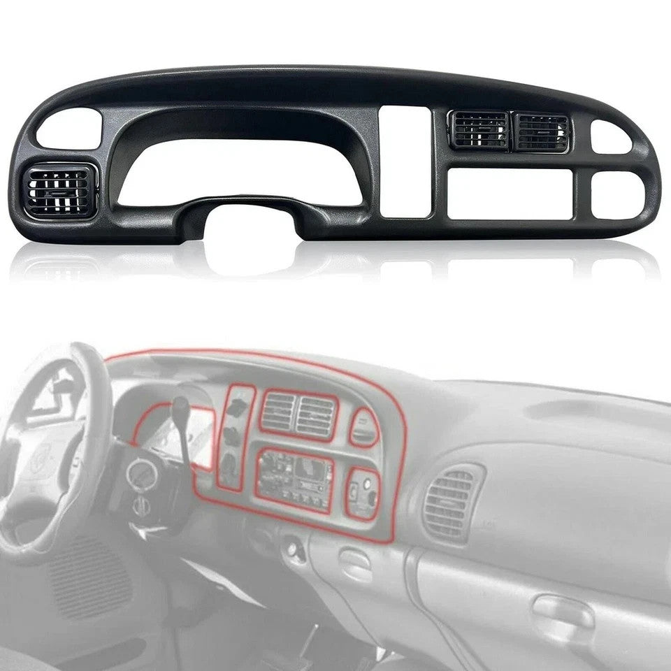 For 98-02 Dodge Ram 1500/2500/3500 Pickup Dashboard Dash Bezel & Dash Cover
