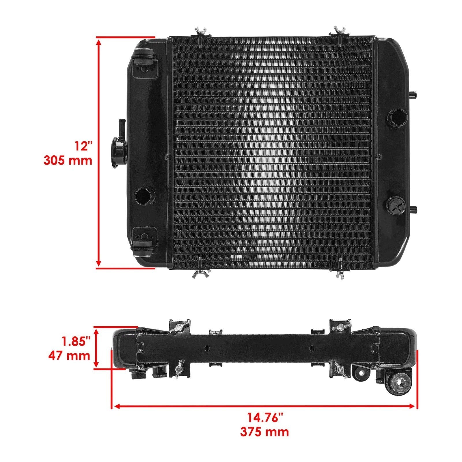 Radiator For Arctic Cat ATV 0413-014 0413-043 0413-184 0413-199 0413-256