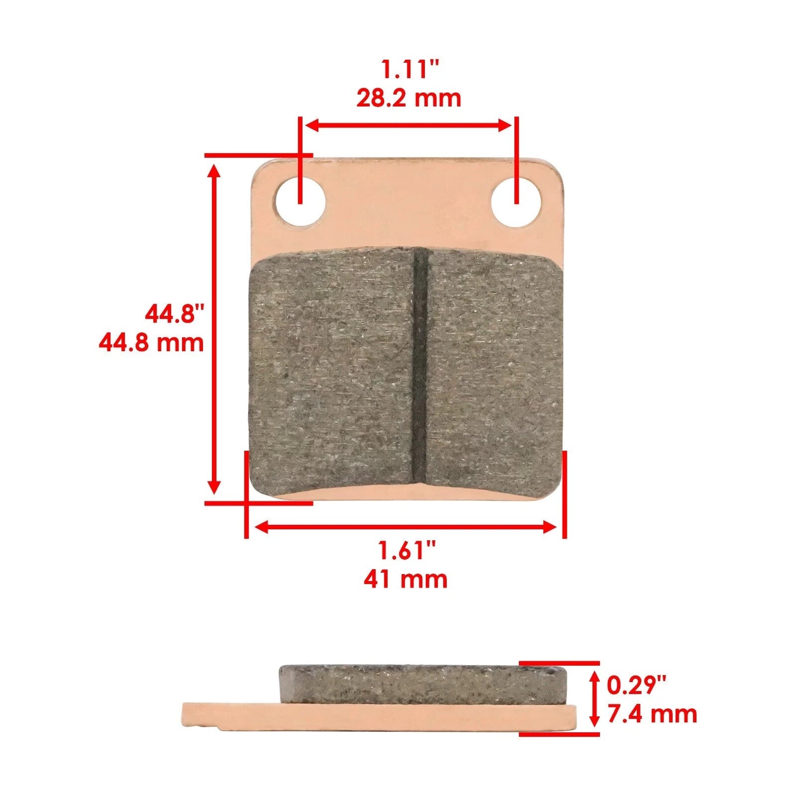 Brake Pads for Yamaha 350 YFZ350 Banshee 350 Front Rear 1990-2006