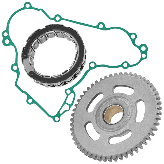 Starter Clutch Sprag Idler Gear W/Gasket For Kawasaki KFX450R KSF450B 2008-14
