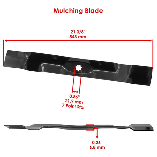 Mower Blade w/ Nut for John Deere X125 X126 X145 X300 X304 X310 Tractor 42" Deck