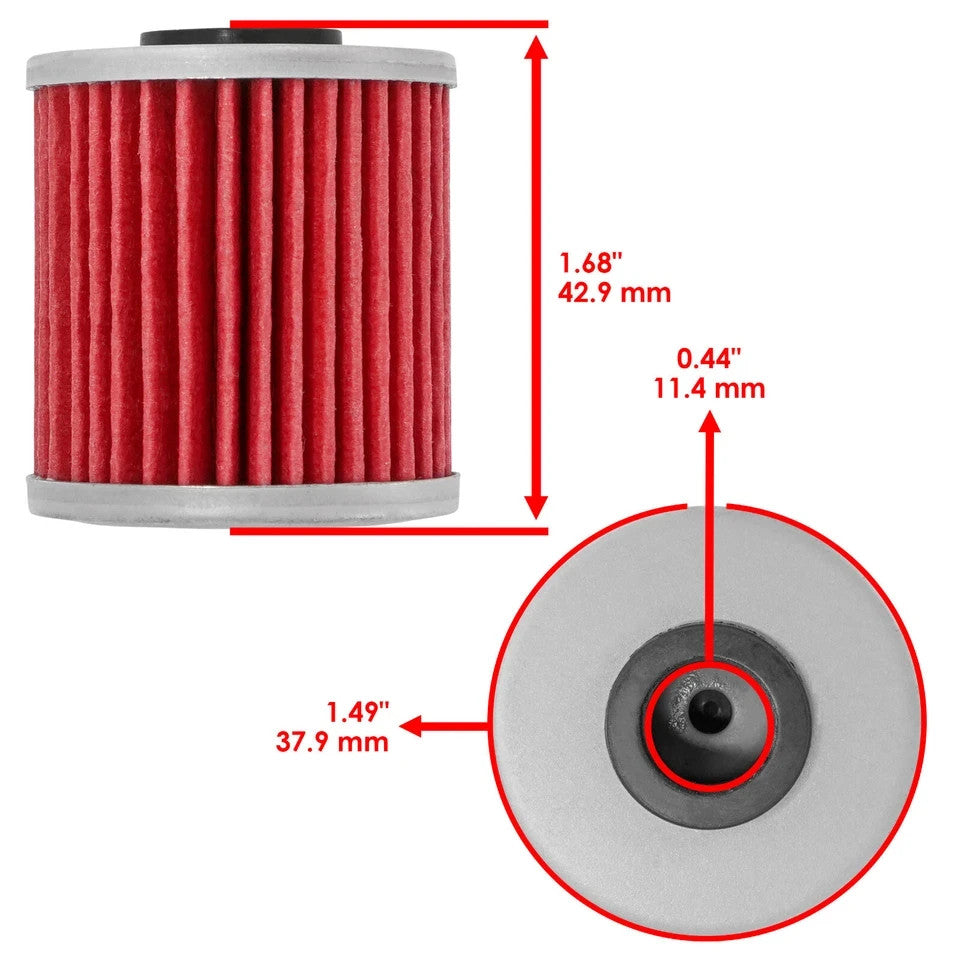 For Suzuki RMX450Z 2010-11 2017 RM-Z250 RMZ250 RM-Z450 RMZ450 2005-19 Oil Filter