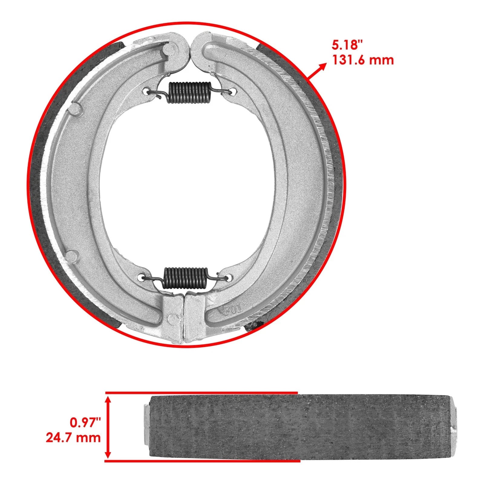 Front Brake Shoes for Honda Xl250S 1978 1979 1980 1981 Front Brake Shoes