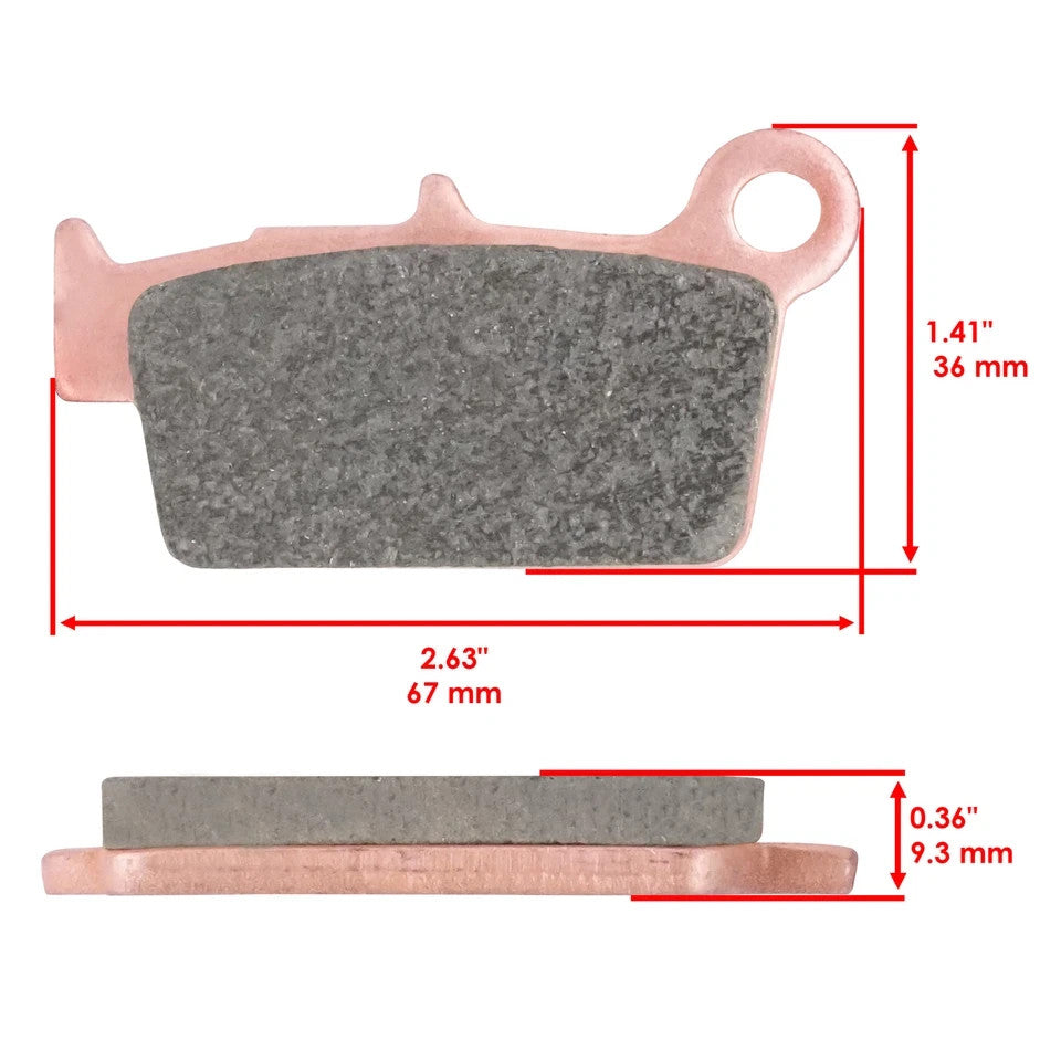 Front Rear Brake Pads for Kawasaki KX250F KX 250F 2004-2018 Front Rear Brake Pad