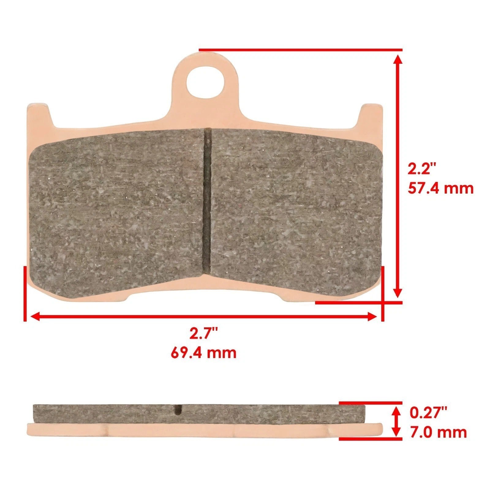 Front Rear Brake Pads for Triumph Tiger Sport 1050 Radial Caliper ABS 2007-2013