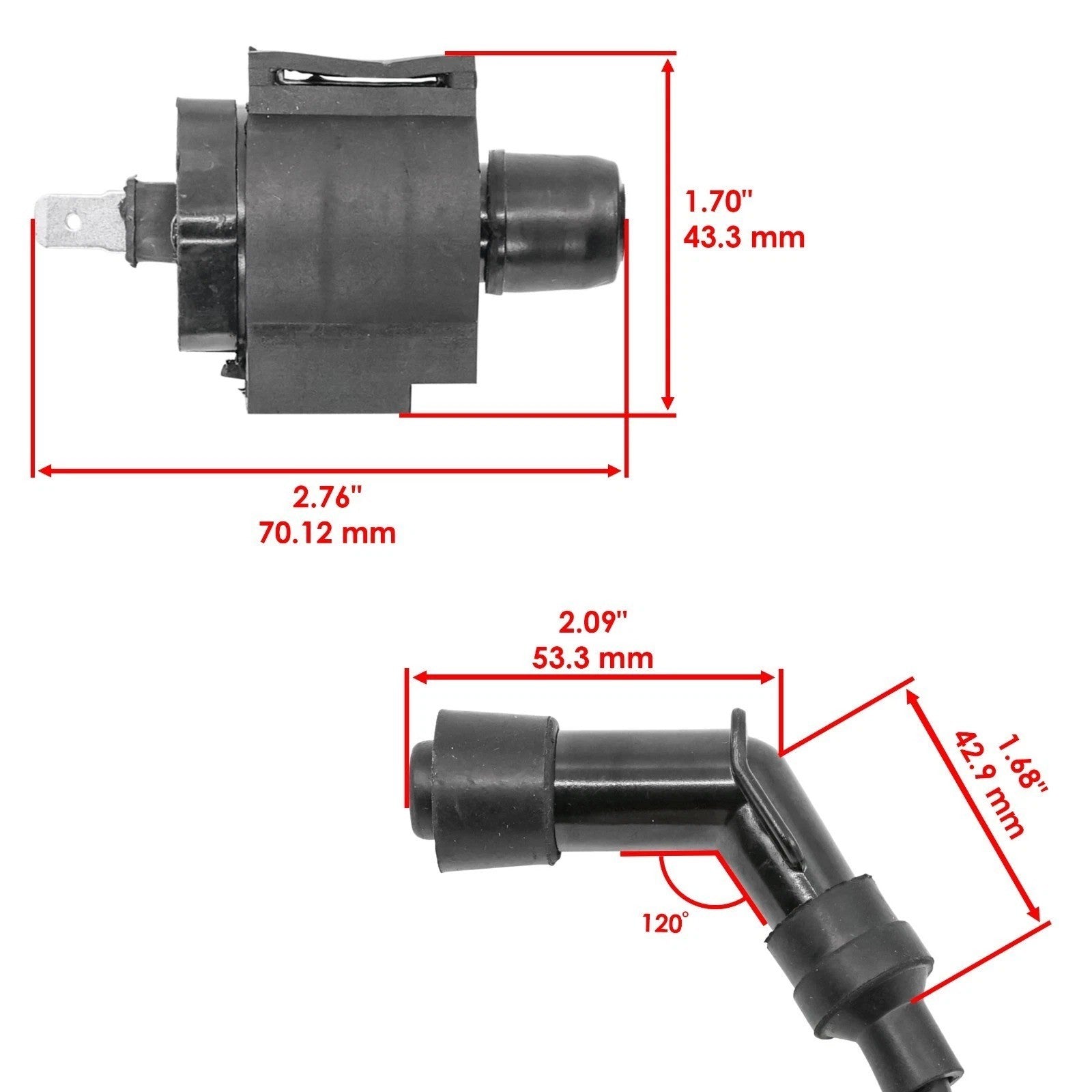 Ignition Coil & Spark Plug Cap Boot for Honda Rancher 350 TRX350 2000-2006