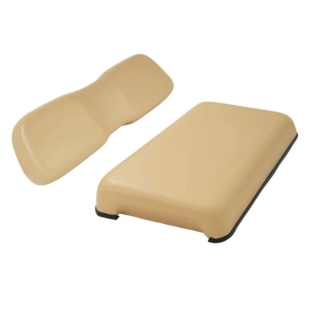 Front Seat Bottom Cushion& Backrest Assembly For Club Car DS 01-12 Golf Cart Tan