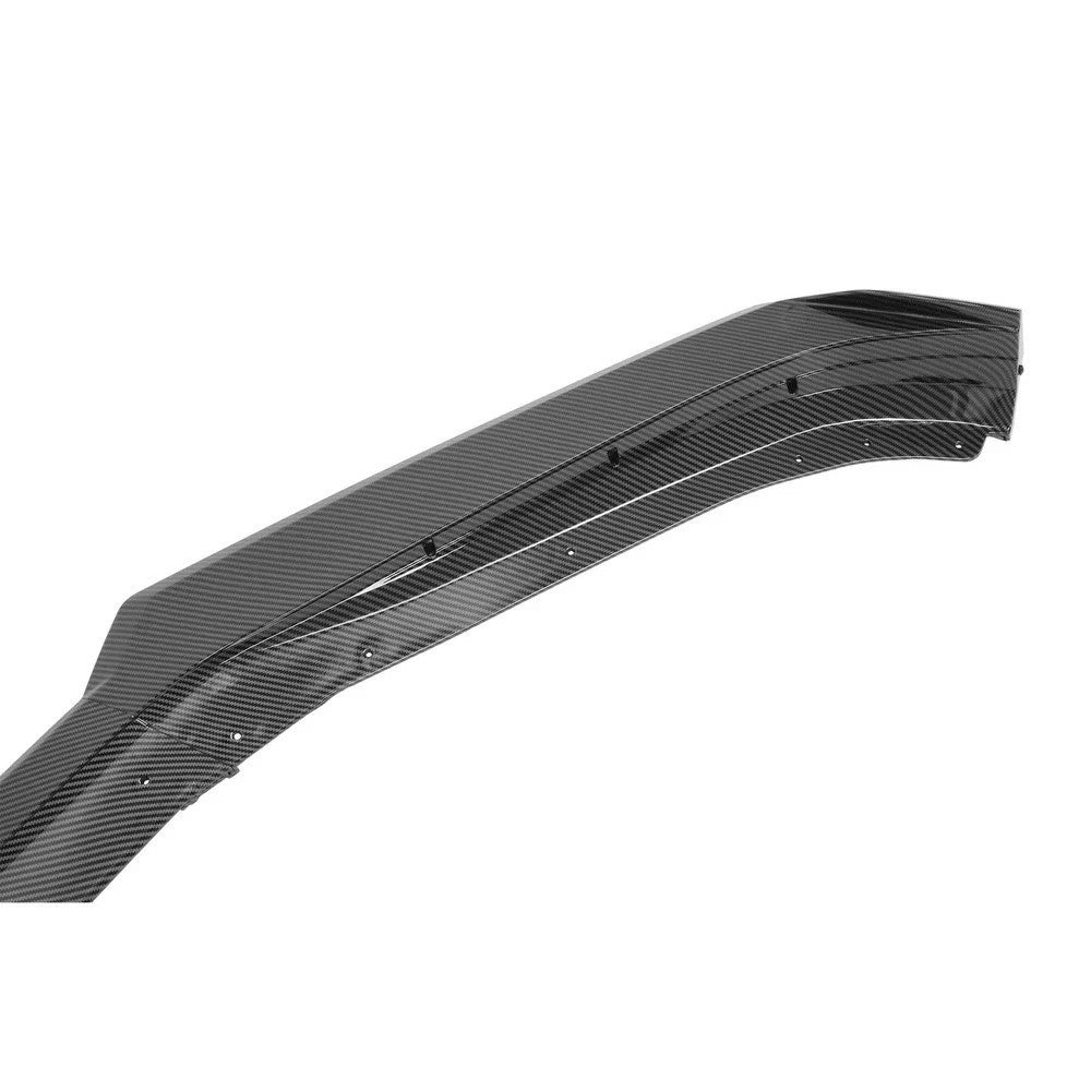 Front Bumper Lip Spoiler Carbon Look 3PCS For 2016-24 Chevy Camaro LT/LS/RS/SS