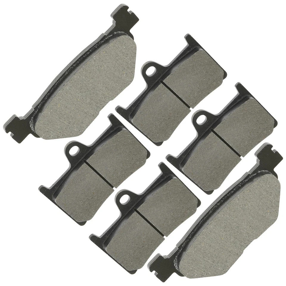 Front & Rear Brake Pads for Yamaha XV1700 Road Star 1700 Warrior 2002-2009