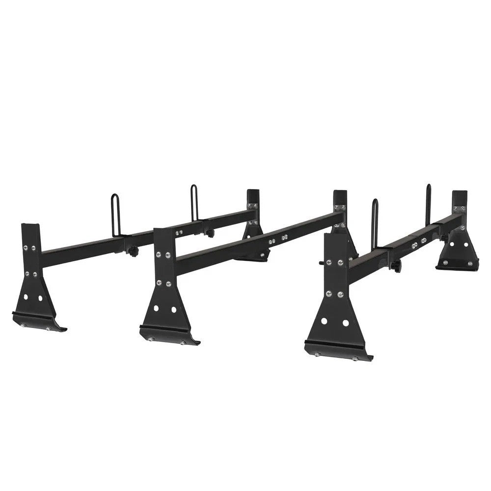 Ladder Roof Racks Steel Black Rack For Chevy Express Fullsize Van 3 bar 1996-On