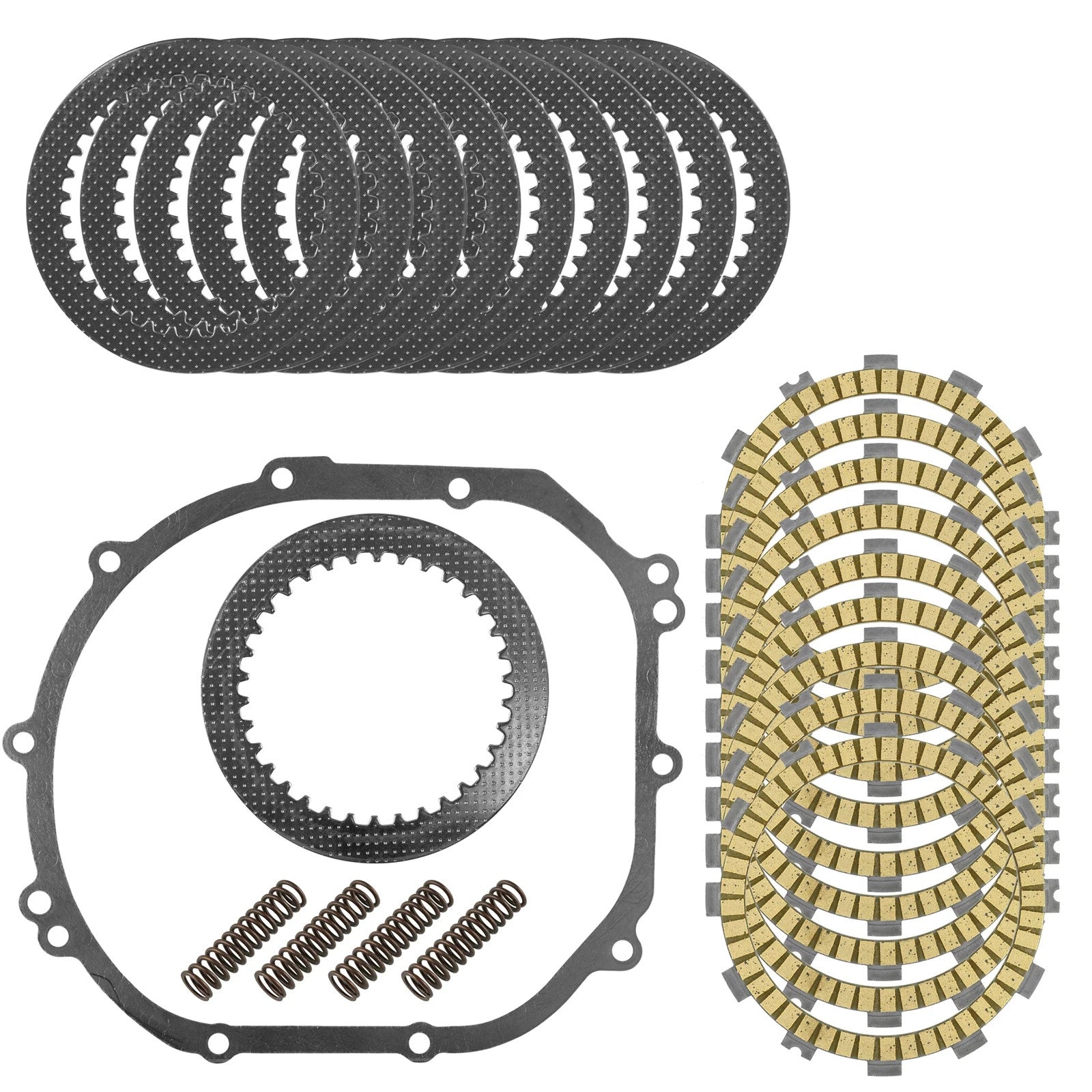 Clutch Friction Plates Spring and Gasket Kit for Kawasaki ZZR600 ZX600 2005-2008