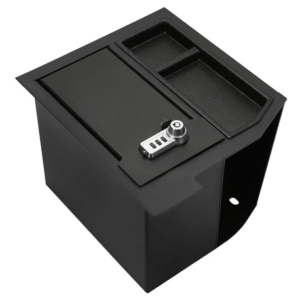 For Toyota 08-21 Sequoia Tundra 07-13 3-Digit Center Console Safe Box With KEY