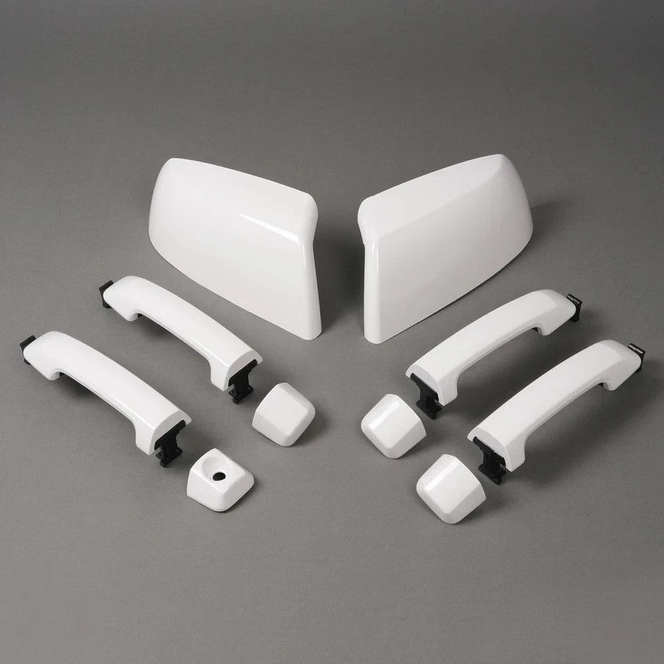 For Toyota Tundra Sequoia 2011-2019 White Mirror Cover & Door Handle Kit Replace