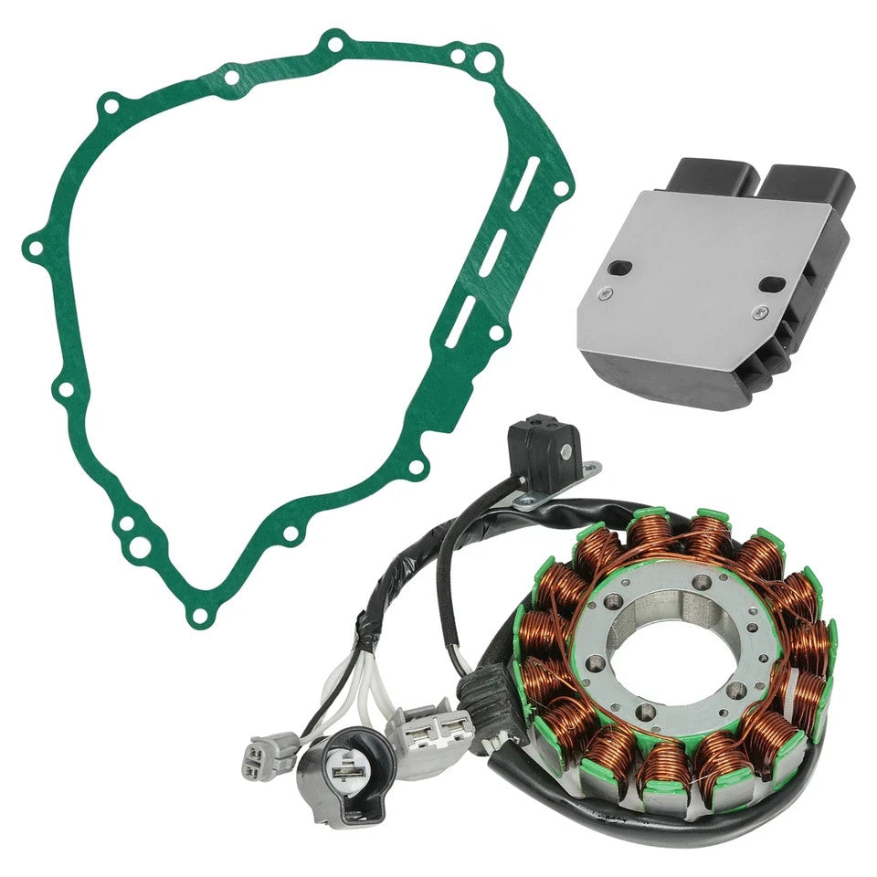 Stator & Regulator for Yamaha Rhino 700 YXR700F Fi Hunter 08 09 11-13 W/Gasket