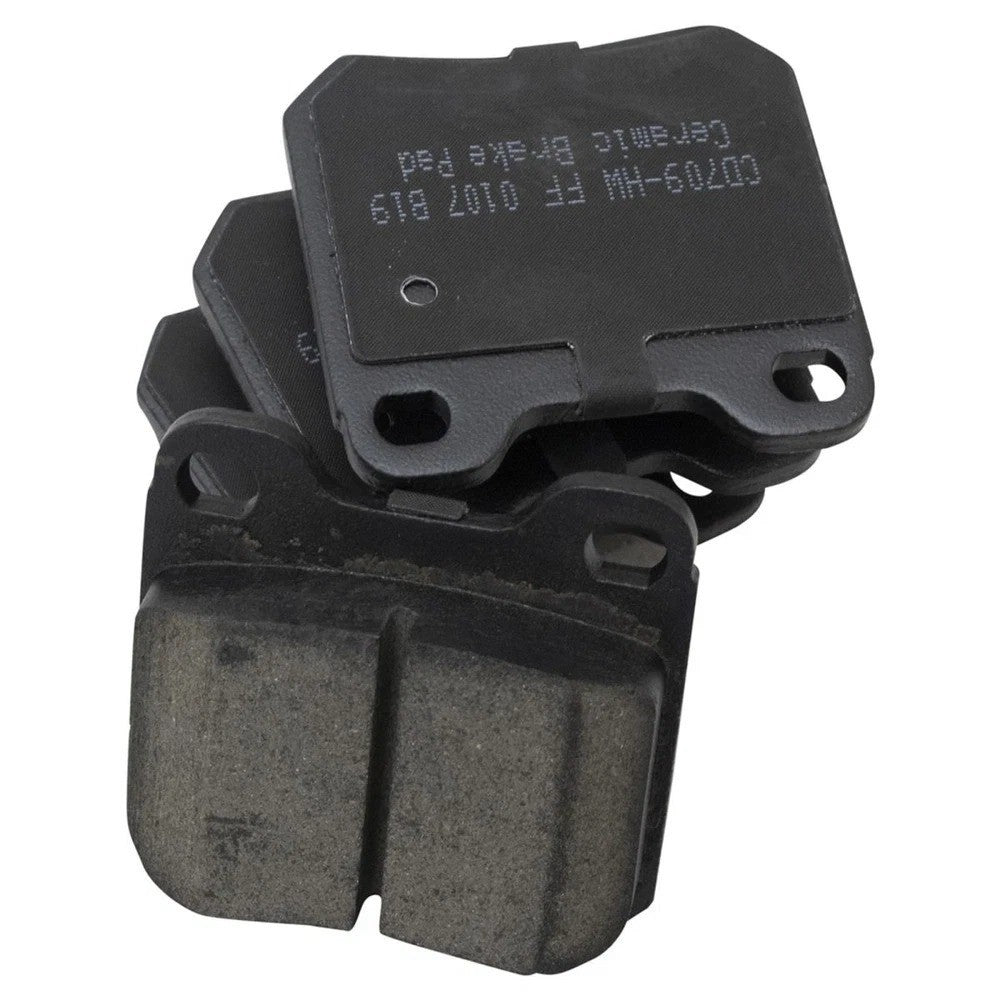 Brake Rotor Drilled Slotted Zinc Coated &Ceramic Pad Front & Rear Set