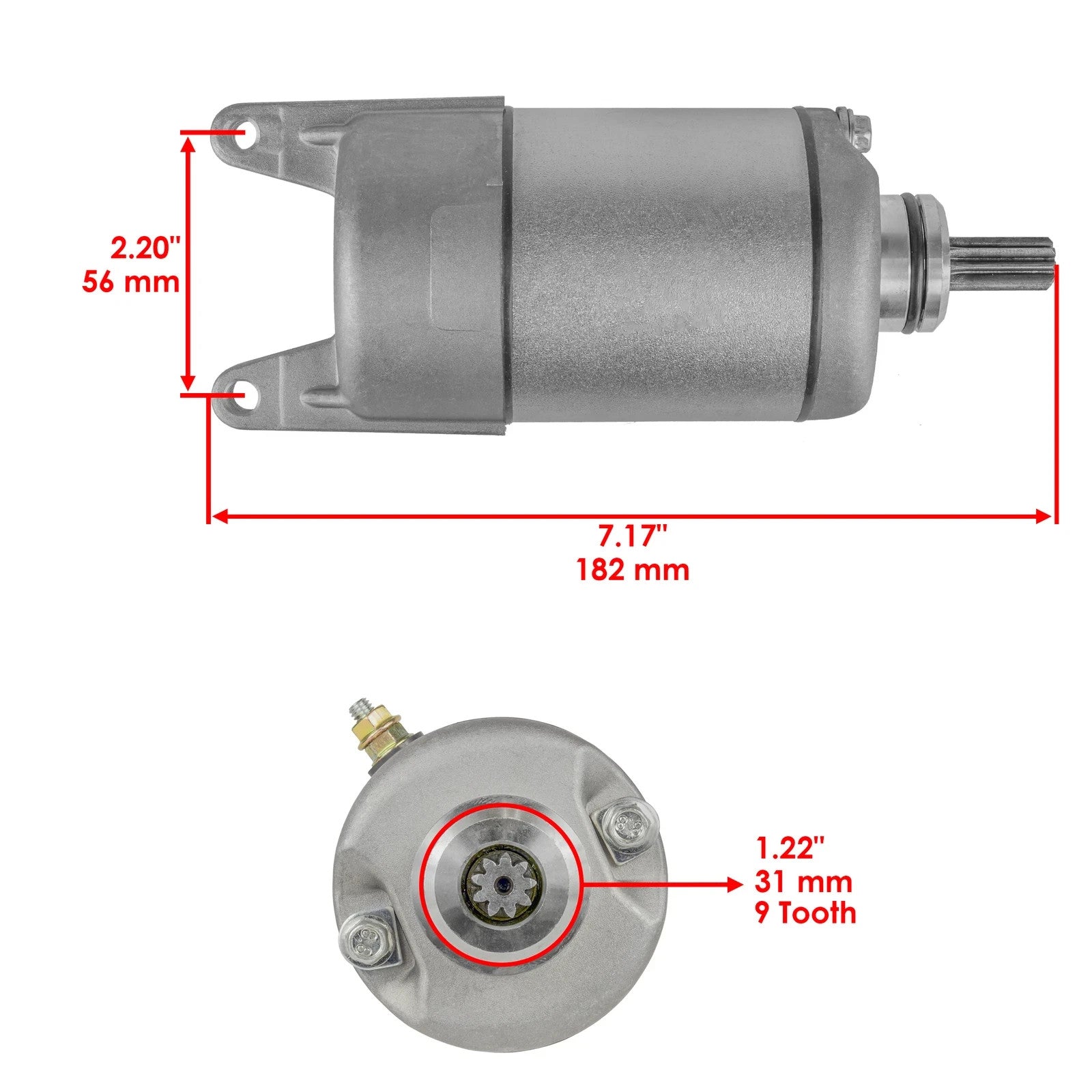 Starter for Kawasaki KVF400 Prairie 400 4X4 1997 1998 1999 2000 2001 2002