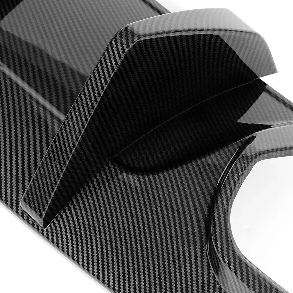For Mercedes W204 C63 AMG 2012-2014 Rear Diffuser Bumper Lip Carbon Fiber Look